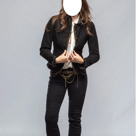 ARTICO Lamb Leather Suede Jacket Bustle Back  •36-Inch Chest  • Made in Italy - Picture 4 of 16